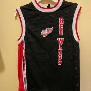 RARE Vintage Youth Red Wings Mesh Tank